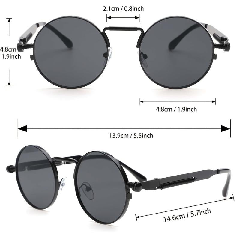 ENSAEJOE Vintage Round Frame Sunglasses