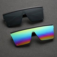 2 Pairs Square Frame Sunglasses Casual Eyewear With Case