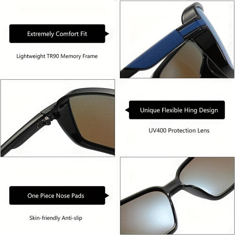 Square Sports Style Men's Polarized Sunglasses UV400