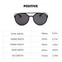 Steampunk Round Sunglasses UV400 Driving Eyewear