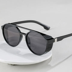 Steampunk Round Sunglasses UV400 Driving Eyewear