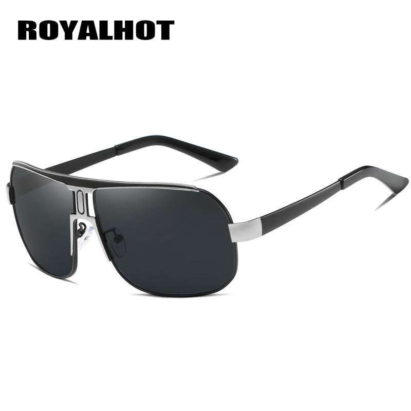 RoyalHot Polarized Alloy Square Oversized Sunglasses Driving Sun Glasses