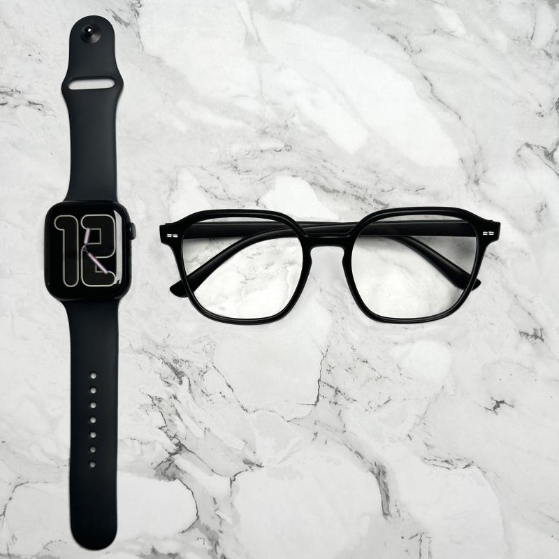 Men's Trendy Transparent Large Frame Glasses