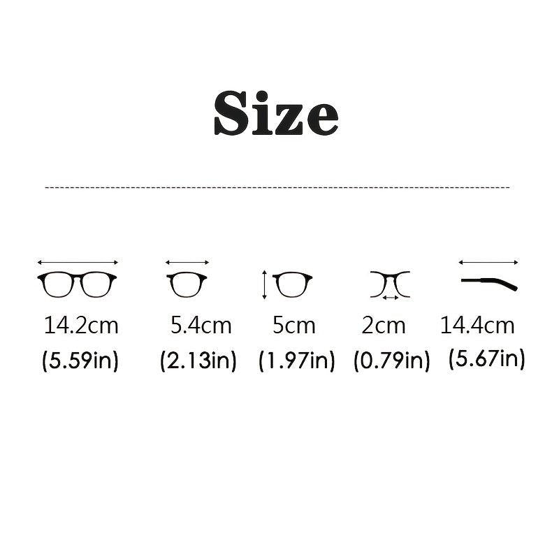 Men's Trendy Transparent Large Frame Glasses