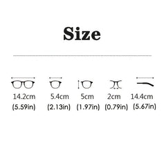 Men's Trendy Transparent Large Frame Glasses