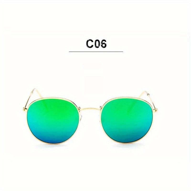 Men's Retro Sunglasses Round Frame Anti Light Vintage Mixed Sunglasses