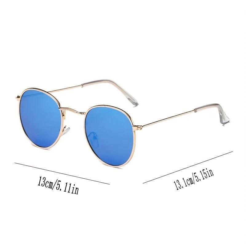 Men's Retro Sunglasses Round Frame Anti Light Vintage Mixed Sunglasses