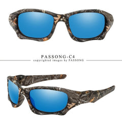 PASSONG Classics Curve Frame Mirror Sunglasses UV400 Protection