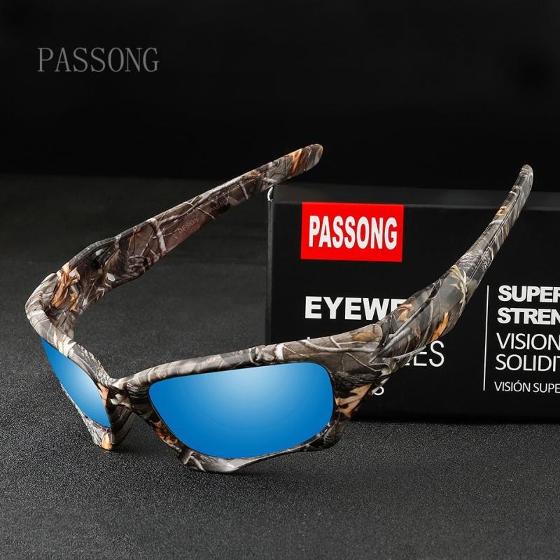 PASSONG Classics Curve Frame Mirror Sunglasses UV400 Protection