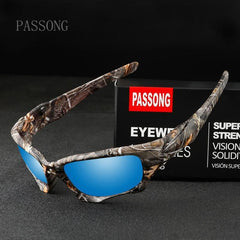 PASSONG Classics Curve Frame Mirror Sunglasses UV400 Protection
