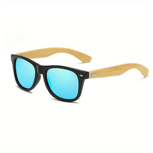 Classic Aviator Sunglasses UV Protection Retro Style Wooden Sunglasses