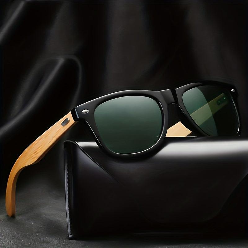 Classic Aviator Sunglasses UV Protection Retro Style Wooden Sunglasses