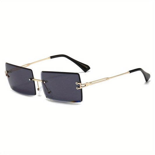 Gradient Colored Square Sunglasses Retro Style
