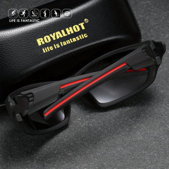 RoyalHot Polarized Square Frame Sports Sunglasses Vintage Sun Glasses