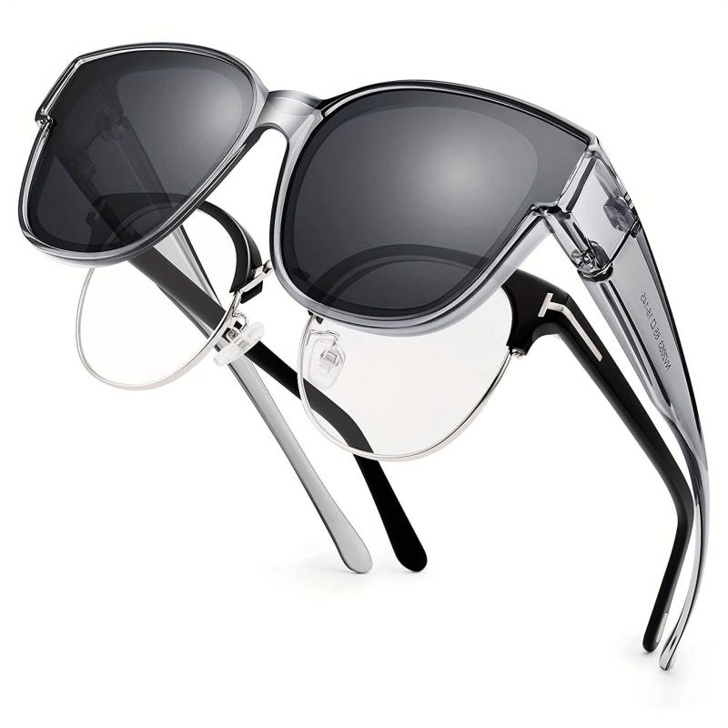 Men's Sunglasses Over Eyeglasses 100 UV Protection PC Glasses