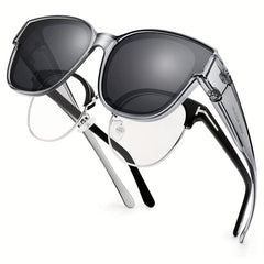 Men's Sunglasses Over Eyeglasses 100 UV Protection PC Glasses