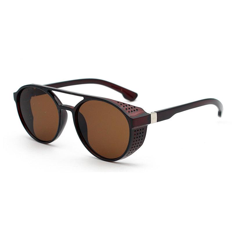 Men's Steampunk Round Sunglasses