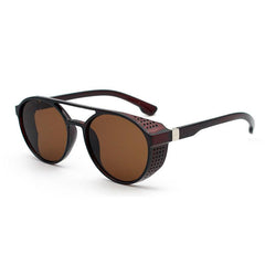 Men's Steampunk Round Sunglasses