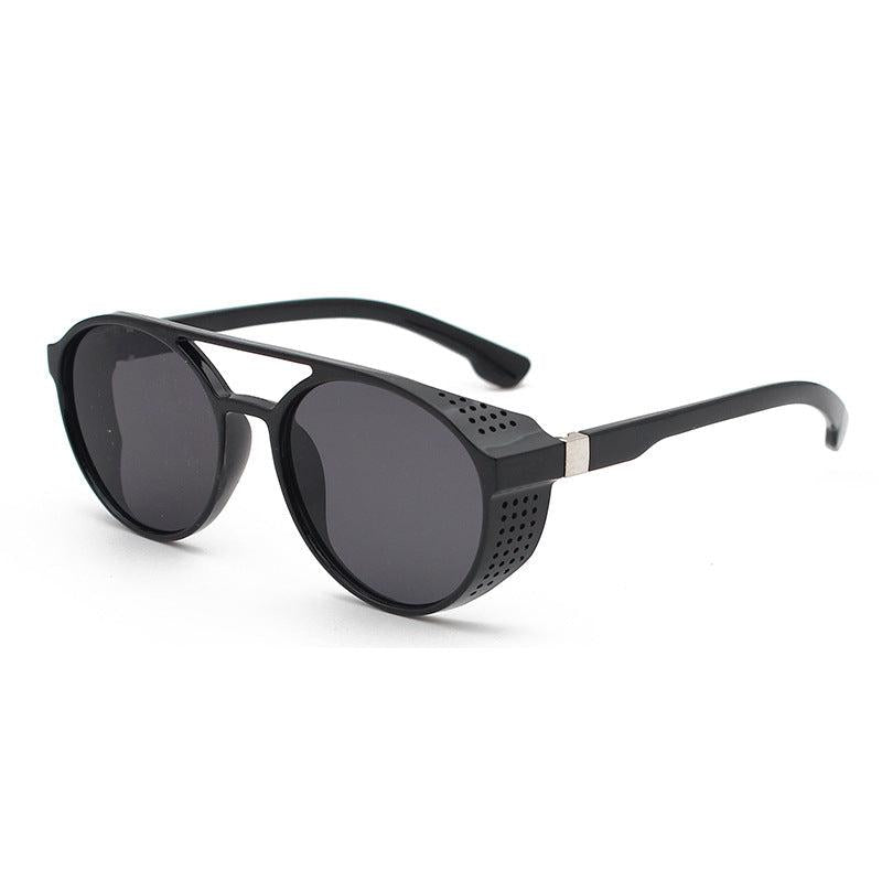 Men's Steampunk Round Sunglasses