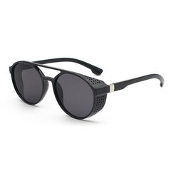 Men's Steampunk Round Sunglasses