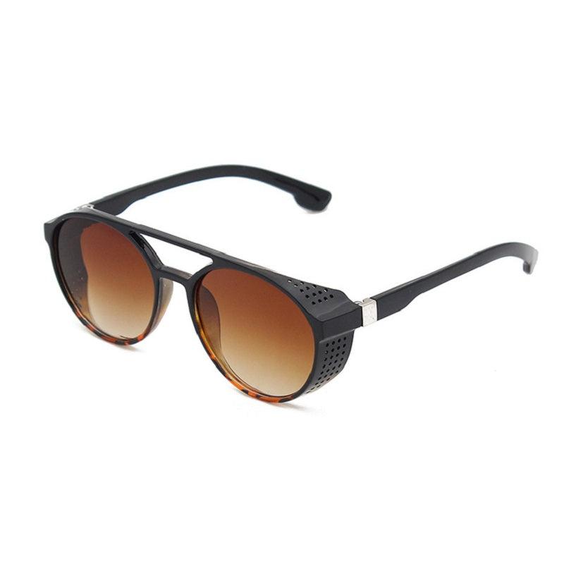 Men's Steampunk Round Sunglasses