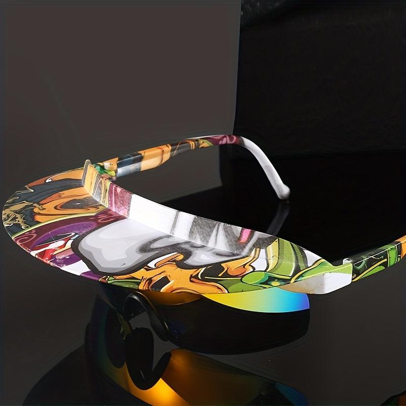 Sunshade Hat Style Cycling Glasses UV Protection