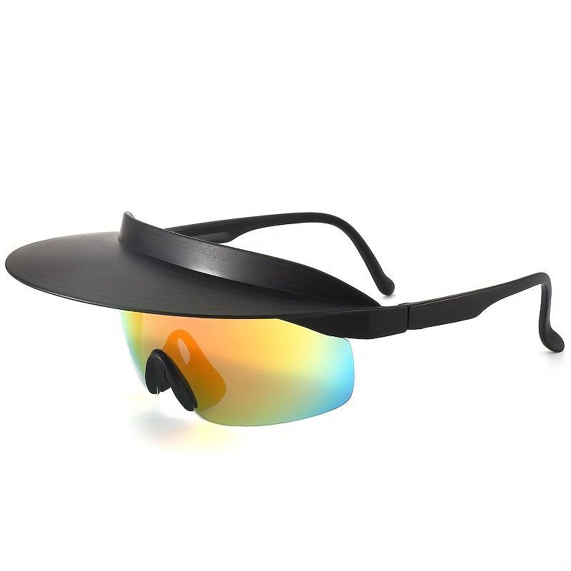 Sunshade Hat Style Cycling Glasses UV Protection