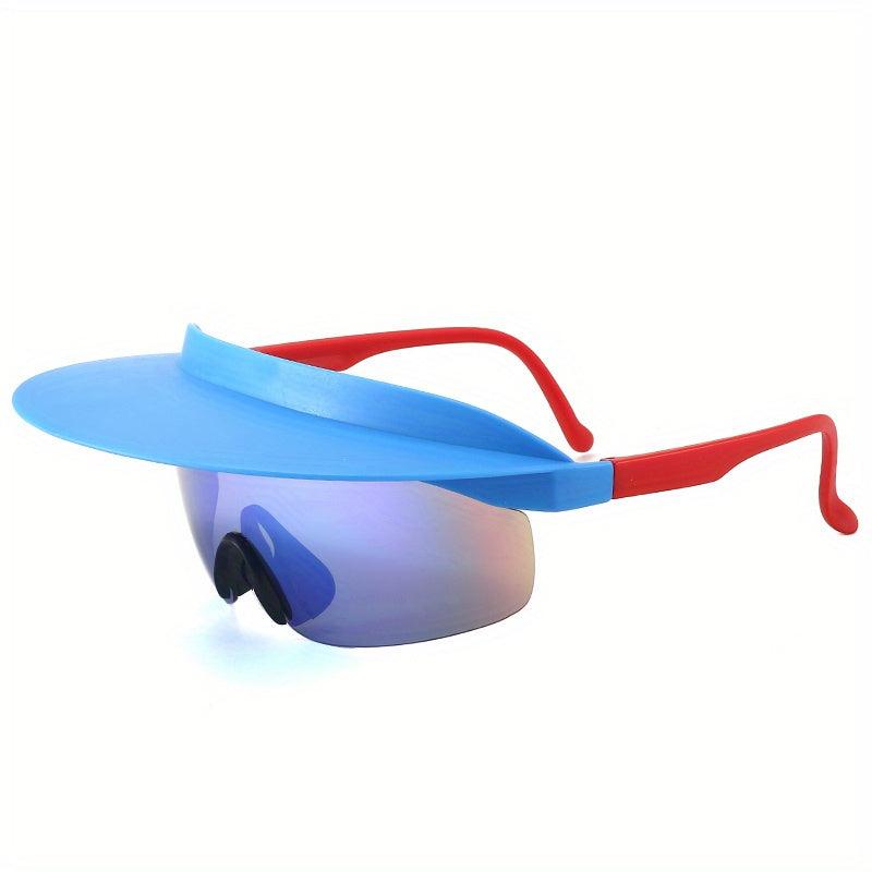 Sunshade Hat Style Cycling Glasses UV Protection