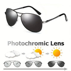Men's Polarized Photochromic Driving Sunglasses Lens Glasses