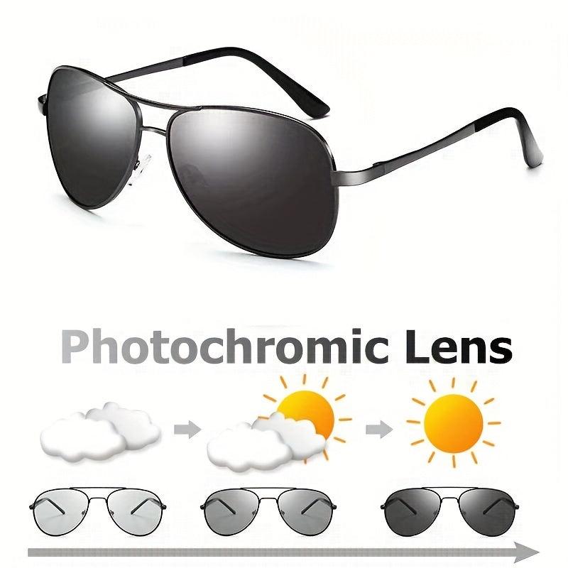 Men's Polarized Photochromic Driving Sunglasses Lens Glasses