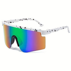 Oversized Frame Coated Lens Men's Sunglasses Sports Cycling Sunglasses