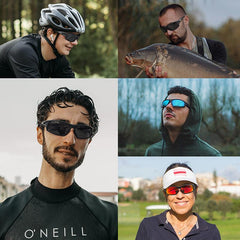 Men's Polarized Sports Sunglasses Unbreakable Frame UV 100 Protection