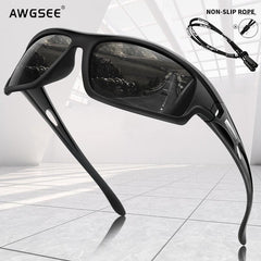 Men's Polarized Sports Sunglasses Unbreakable Frame UV 100 Protection