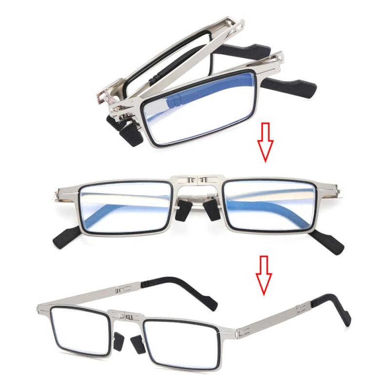 Foldable Anti Light Presbyopia Eyeglasses for Men