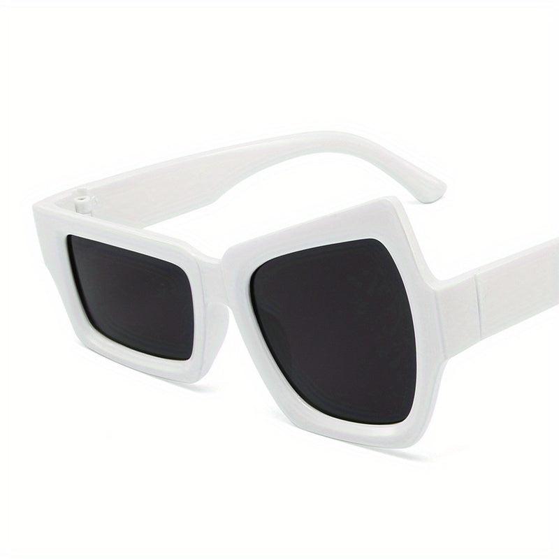 Men's Irregular Square Sunglasses Acrylic Mirror Eyewear
