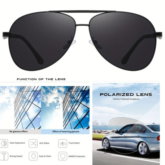 Big XL Wide Frame Extra Large Polarized Aviator Sunglasses