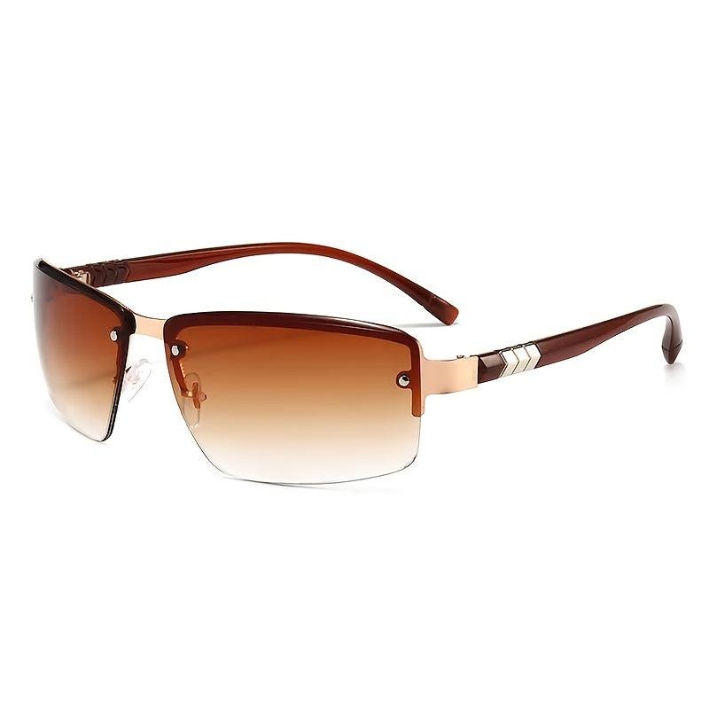 Rectangle Metal Sunglasses Business Man Men Male Glasses Retro Vintage