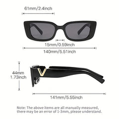Rectangle Sunglasses UV400 Sun Shades for Outdoor Driving Beach Travel