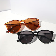Oval Classic Sun Glasses Vintage Men Women Retro Cat Eye Driving Sunglasses