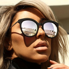 Oval Classic Sun Glasses Vintage Men Women Retro Cat Eye Driving Sunglasses