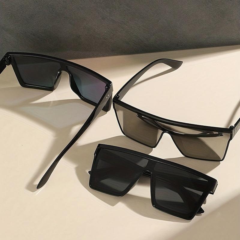 UV400 Large Square Sunglasses One piece Sun Shades