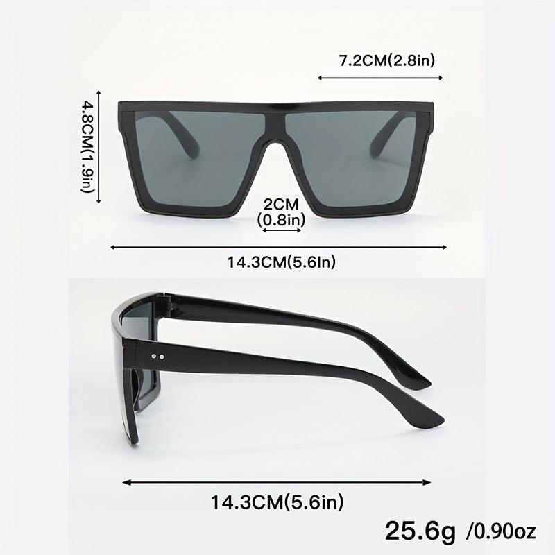 UV400 Large Square Sunglasses One piece Sun Shades