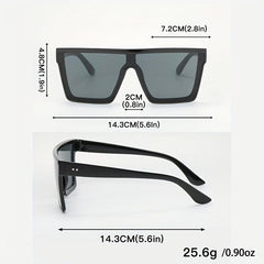 UV400 Large Square Sunglasses One piece Sun Shades