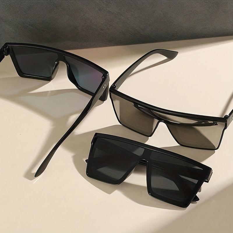 UV400 Large Square Sunglasses One piece Sun Shades