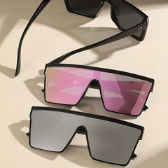 UV400 Large Square Sunglasses One piece Sun Shades