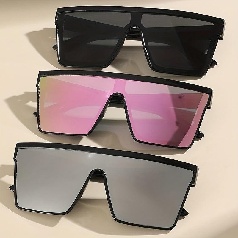 UV400 Large Square Sunglasses One piece Sun Shades