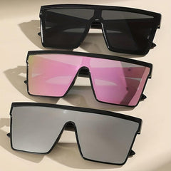 UV400 Large Square Sunglasses One piece Sun Shades