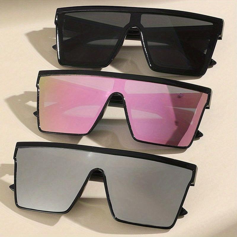 UV400 Large Square Sunglasses One piece Sun Shades