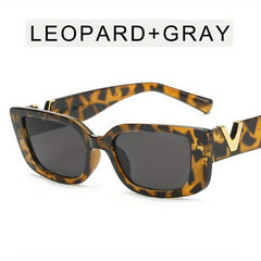 Vintage Cat Eye Sunglasses Gradient Lens Square Frame