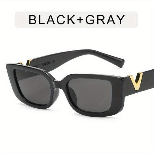 Vintage Cat Eye Sunglasses Gradient Lens Square Frame